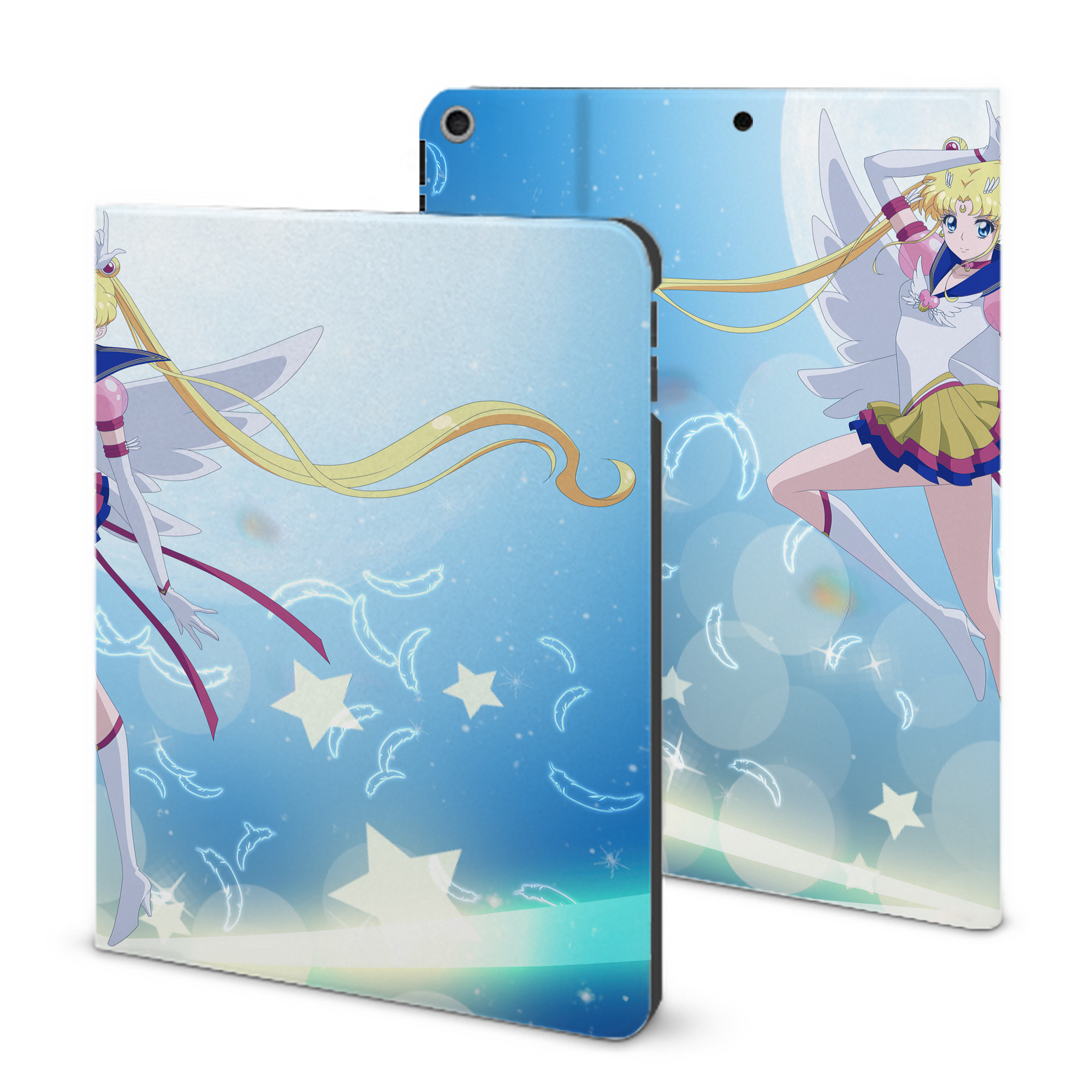 （画像用） 美少女戦士セーラームーン Sailor Moon IPad ケース ブック型 PUレザー TPU 耐衝撃 軽量 薄型 ペン収納なし 全面保護 IPad 各モデル対応